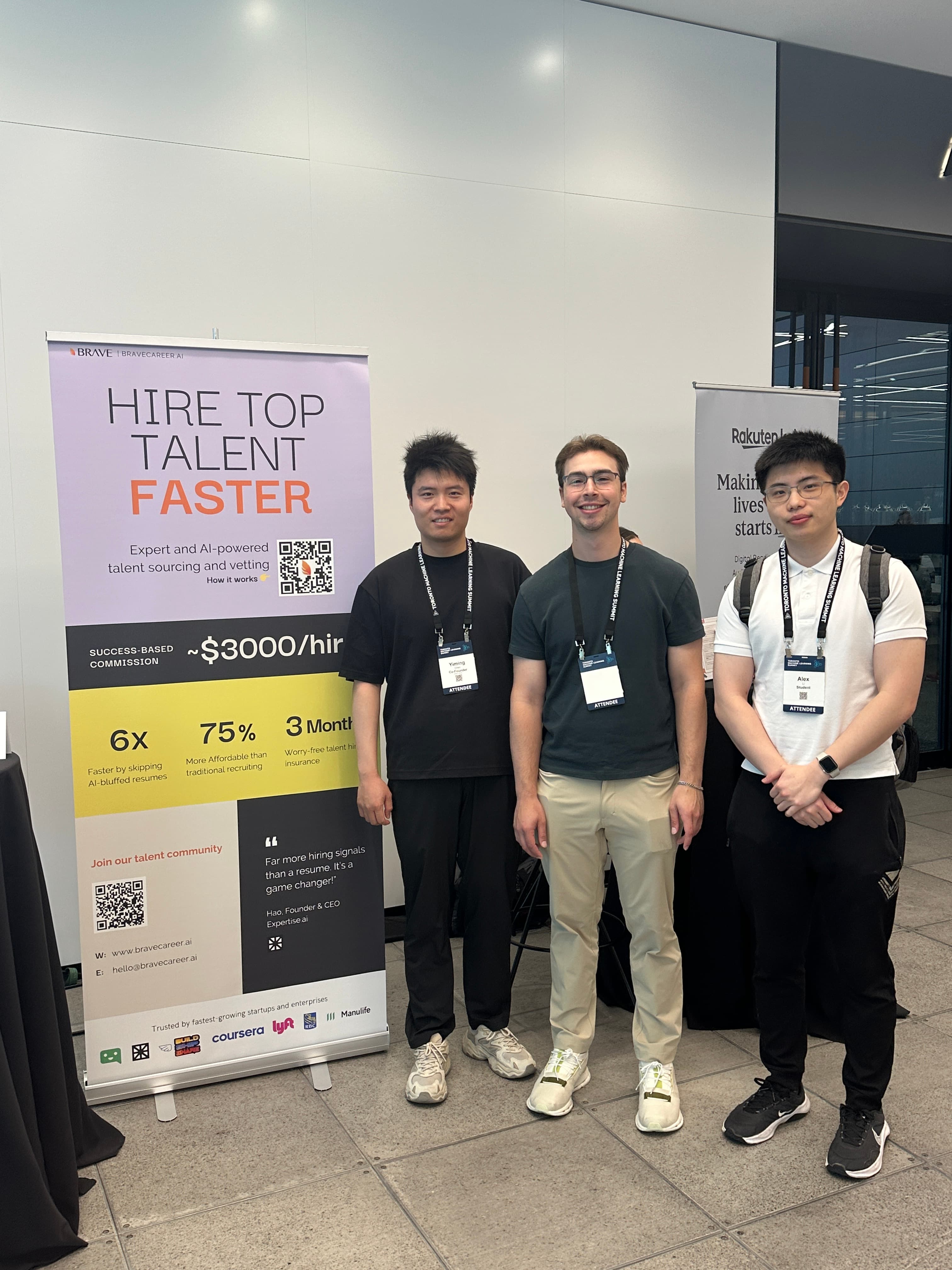 Hackathon winners Alex and Noah at TMLS event